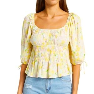 Sophie Rue Floral Peplum Top